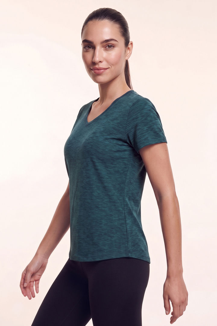Zelocity Quick Dry Relaxed Top - Green Blue — image 4